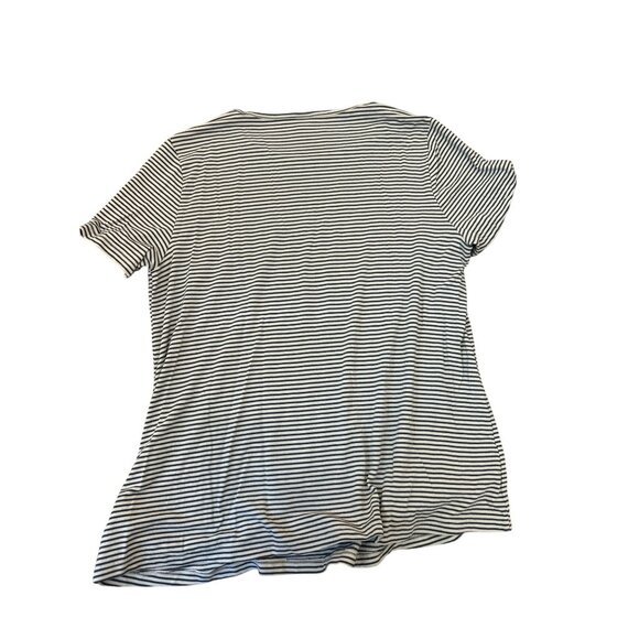 Old Navy Luxe Womens Medium Striped Short Sleeve T-Shirt Casual Basic - Picture 3 of 3